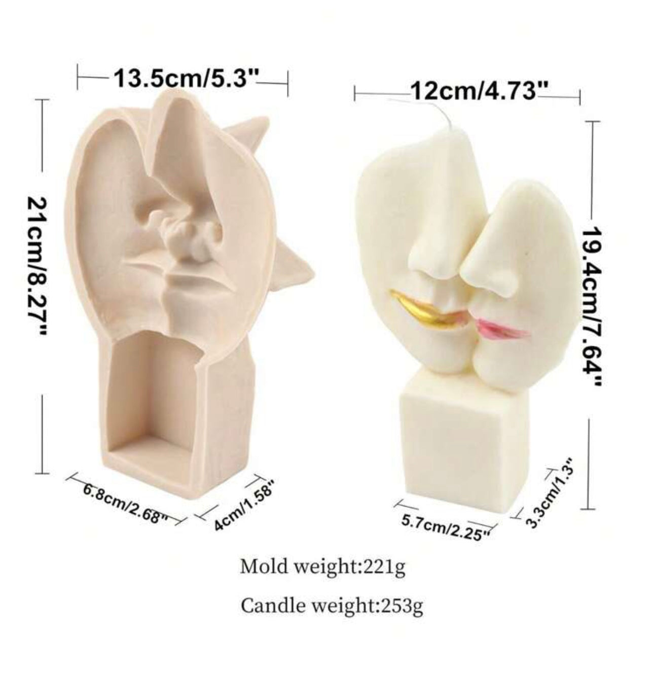 Stone Face Candle